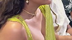Cute girl in saree hot boobs show in blouse (2)2