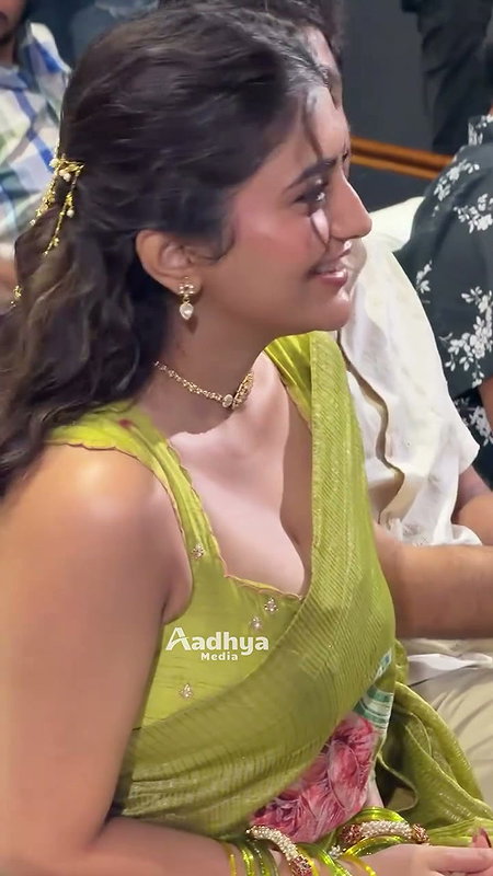 Cute girl in saree hot boobs show in blouse (2)2