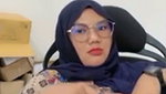 Cute Hijabi Babe Boobs Show & Rubbing Pussy Her Lover On VC Leak (2)2