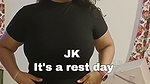 Huge braless tits and nipple pokie of desi lady jiggling in green top (2)2
