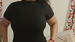 Huge braless tits and nipple pokie of desi lady jiggling in green top (2)2