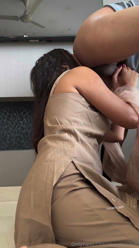 Indian hot model Moanicaah Ass eating and blowjob cum in mouth 2 clip (2)2