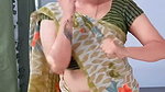 lankan lady deep fleshy navel in yellow saree (2)2