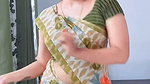 lankan lady deep fleshy navel in yellow saree (2)2