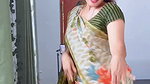 lankan lady deep fleshy navel in yellow saree (2)2