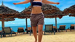 NORA FATEHI HOTTIE DESIRED TEASE ON BEACH HQ VIDEO (2)2