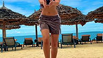 NORA FATEHI HOTTIE DESIRED TEASE ON BEACH HQ VIDEO (2)2