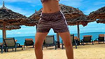 NORA FATEHI HOTTIE DESIRED TEASE ON BEACH HQ VIDEO (2)2