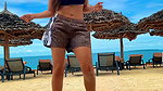 NORA FATEHI HOTTIE DESIRED TEASE ON BEACH HQ VIDEO (2)2