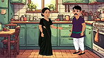 Cheating housewife with her bestfriend and her husband