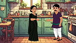 Cheating housewife with her bestfriend and her husband