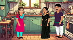 Cheating housewife with her bestfriend and her husband