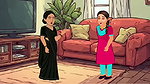 Cheating housewife with her bestfriend and her husband