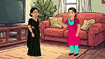 Cheating housewife with her bestfriend and her husband