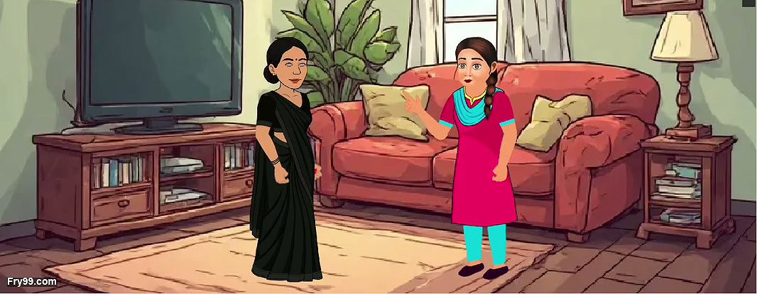 Cheating housewife with her bestfriend and her husband