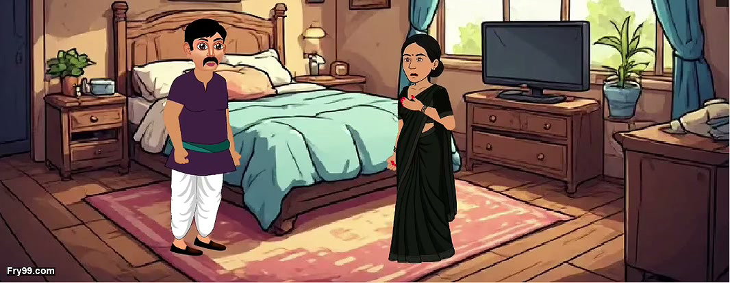 Cheating housewife with her bestfriend and her husband