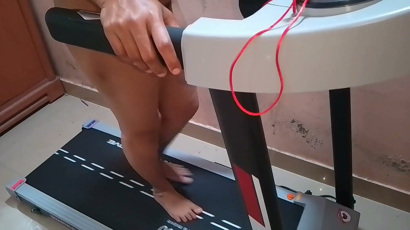 Indian nurse doing morning exercise