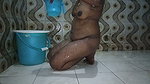 Indian tamil wife saranya rajesh real bath show