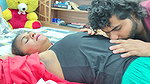 Lip lock with armpit lick and navel lick romance in bed