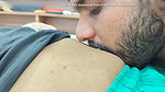 Lip lock with armpit lick and navel lick romance in bed