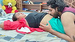 Lip lock with armpit lick and navel lick romance in bed