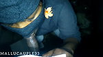 Mallu girl Public flashing boobs showing public bathroom & risky blowjob cum swallowing