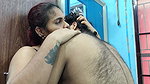 Navel suck with lip lock in innner wears only