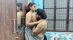 Nude couple neck kiss lip lock and nude body rubbing
