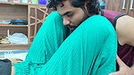 Pussy kiss and thighs kiss in palazza and shirt with t shirt