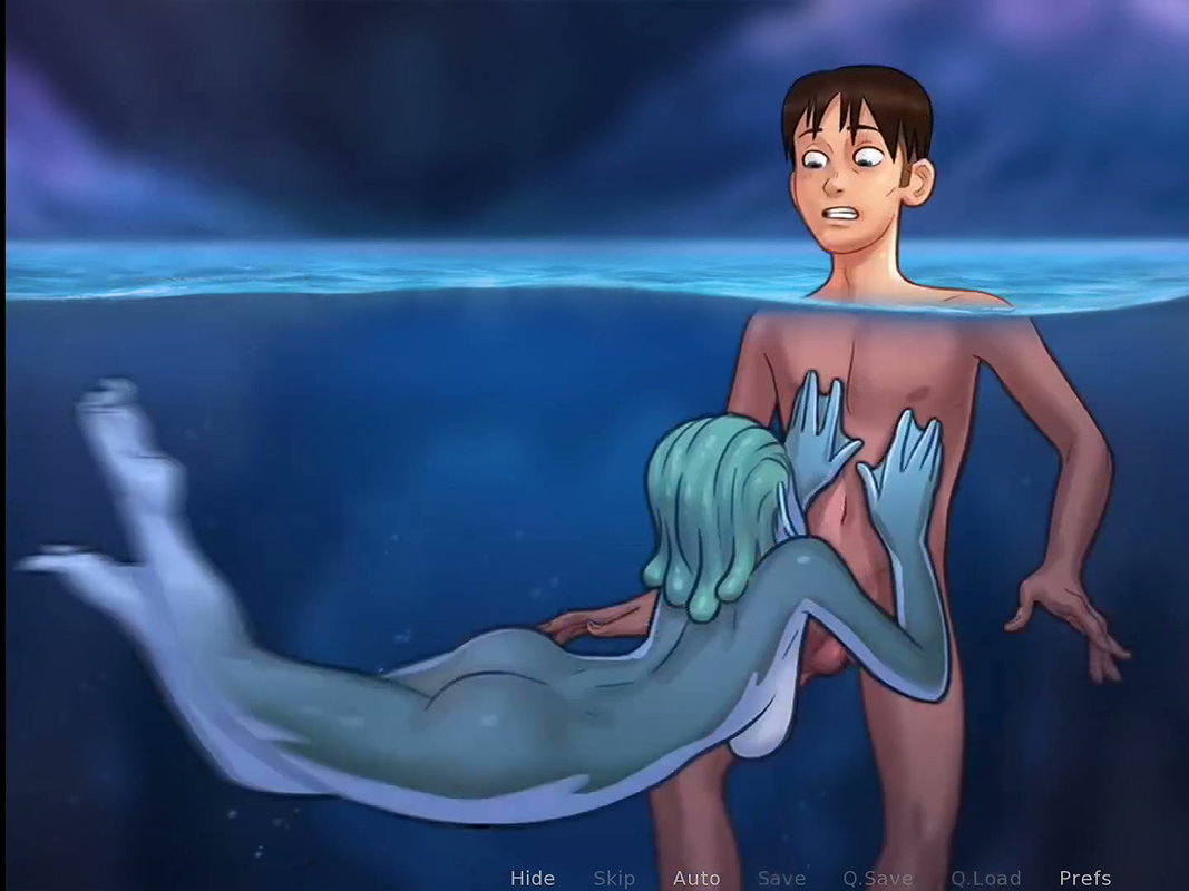 Sea girl fuck the deep cave