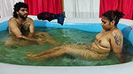 Couple Bathing in Pool