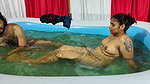 Couple Bathing in Pool