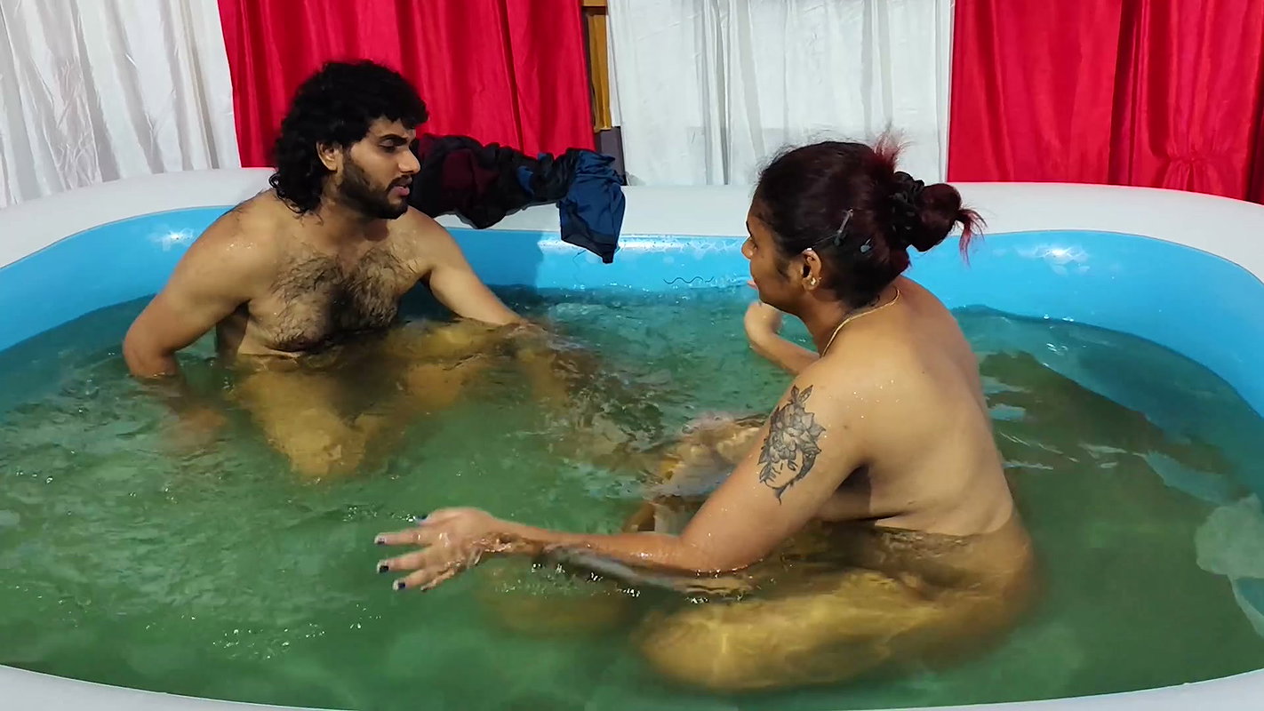 Couple Bathing in Pool