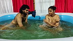 Couple Bathing in Pool