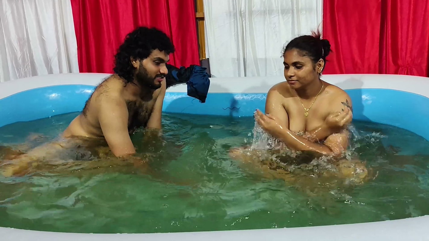 Couple Bathing in Pool