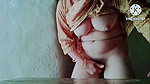 The Sensual, Big-breasted Desi Girl Is Caressing Herself with Her Fingers While Showing off Her Hot and Sexy Body.