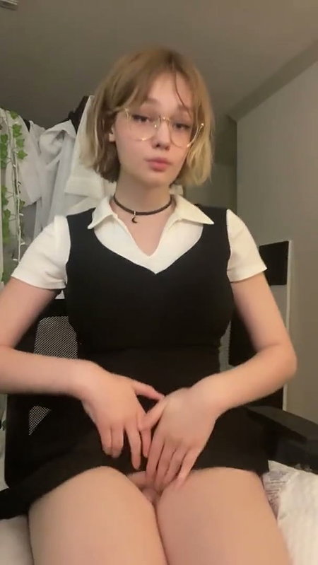 Cute Trans Babe Show Lil-Cock (2)2