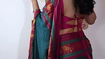 GLAM BABE SENSUOUS SEXY BACKLESS IN SAREE (2)2