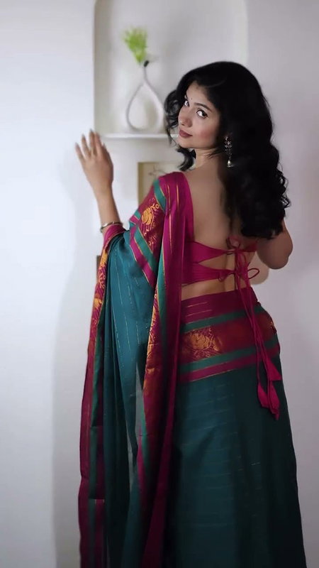 GLAM BABE SENSUOUS SEXY BACKLESS IN SAREE (2)2