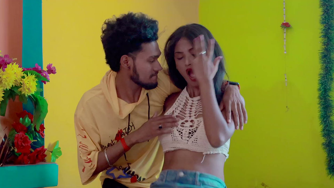 Hot – Manisha topless, bareback, bra removed, boobs grabbed & felt, navel licked4