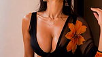 NAUGHTY BABE SEXY CLEAVAGE IN SAREE YUMMM (2)2