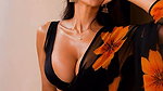 NAUGHTY BABE SEXY CLEAVAGE IN SAREE YUMMM (2)2