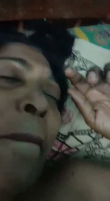 Nude sleeping aunty waiting for her nephew come and fingaring her pussy (2)2