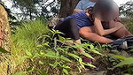 Sexyindianwife outdoor blowjob (2)2