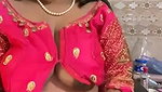 Busty Aunty With Big Boobs On  Her Show