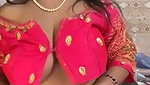 Busty Aunty With Big Boobs On  Her Show