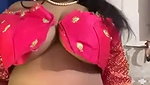 Busty Aunty With Big Boobs On  Her Show