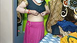 Beautiful Bhabhi Wearing Yellow Sari