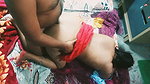 Beautiful Indian Bhabhi in Red Colour Saree.