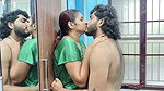 Boobs Press with Ass Kiss and Pussy Rub Over Nighty